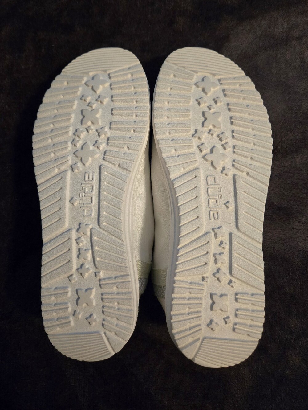 Womens Linen Natural White Hey Dudes Size 5 - Picture 5 of 6